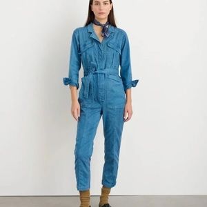 Alex Mill Expedition Twill jumpsuit - indigo blue - size XL